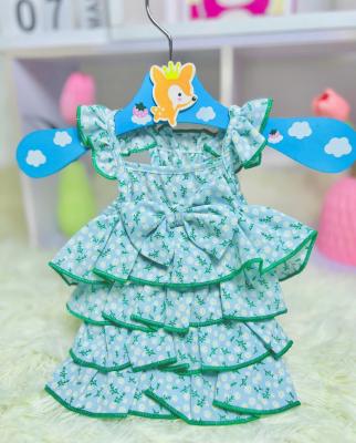 VÁY/ ĐẦM TẦNG HOA NHÍ XANH (1-12KG)