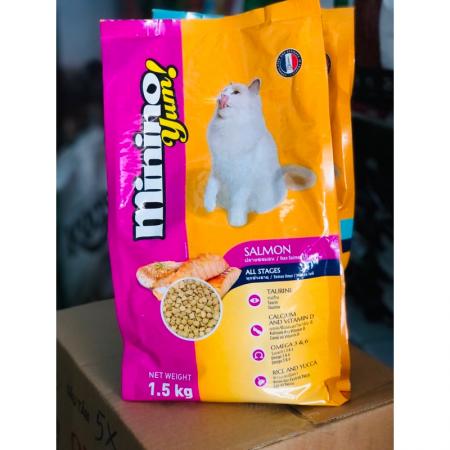 HẠT CHO MÈO MININO YUM-VỊ CÁ HỒI (350G & 1,5KG)vn-11134207-7r98o-lyovjzp6lgv566