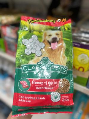 HẠT CHO CHÓ LỚN CLASSIC PETS - VỊ BÒ (400G)