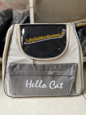 BALO “HELLO CAT”  MÀU XÁM NHẠT (DƯỚI 6kg)