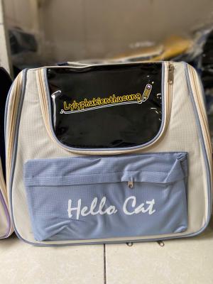 BALO “HELLO CAT”  MÀU XANH NAVY (DƯỚI 6kg)