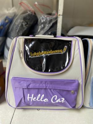 BALO “HELLO CAT”  MÀU TÍM (DƯỚI 6kg)